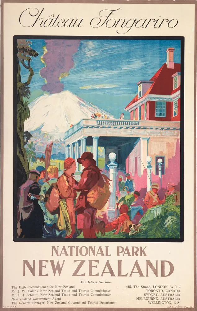 Poster, 'Chateau Tongariro'