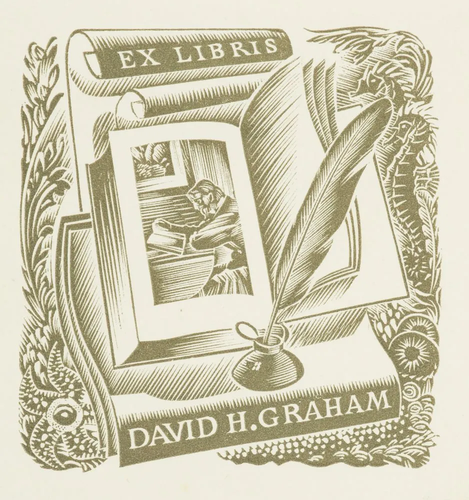 Bookplate: Ex libris David H. Graham.