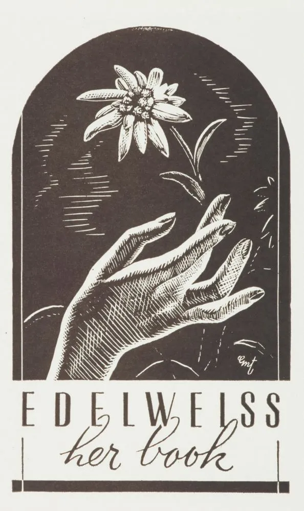 Bookplate: Edelweiss.