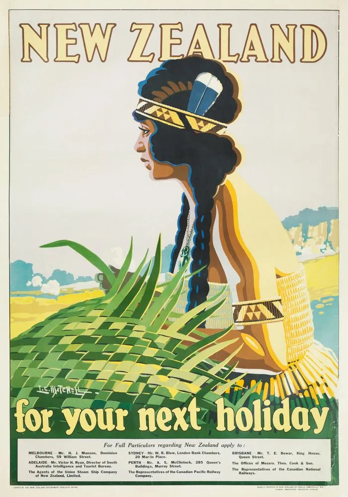 Poster, 'New Zealand for your next holiday'