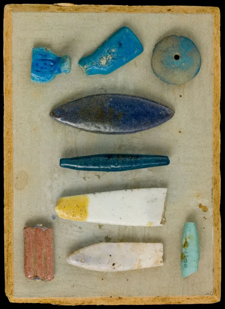 Inlay and bead fragments