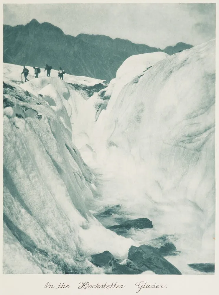 On the Hockstetter Glacier. From the album: Record Pictures of New Zealand