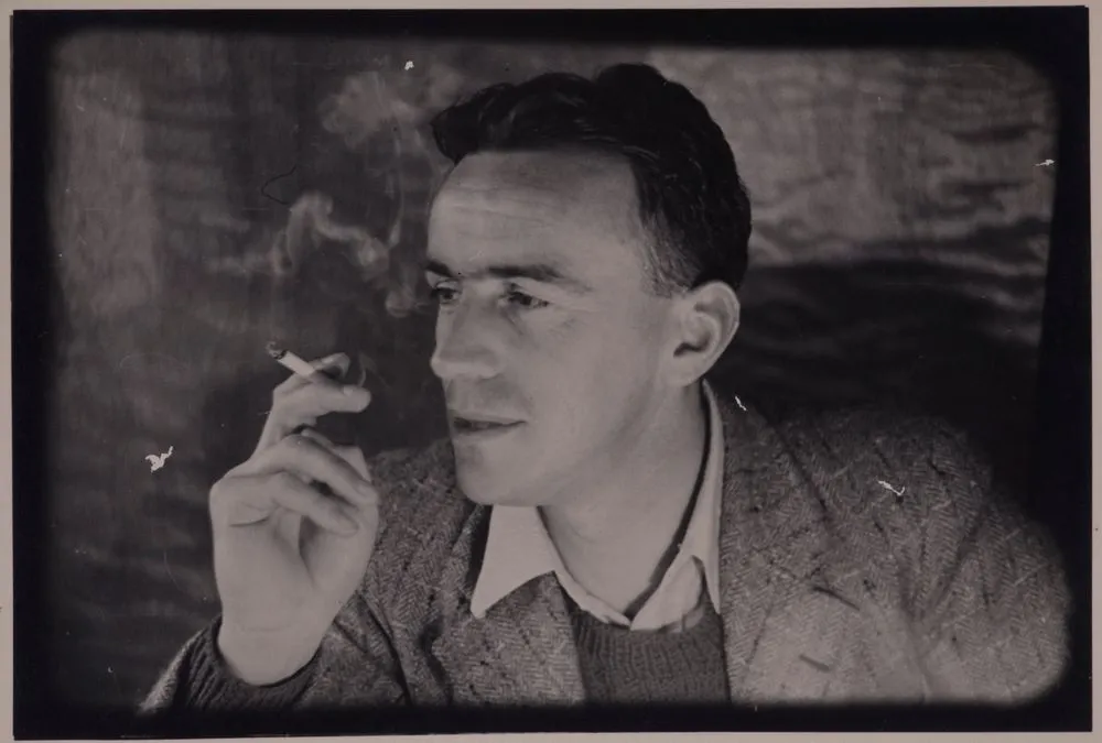 Portrait of a man smoking a cigarette