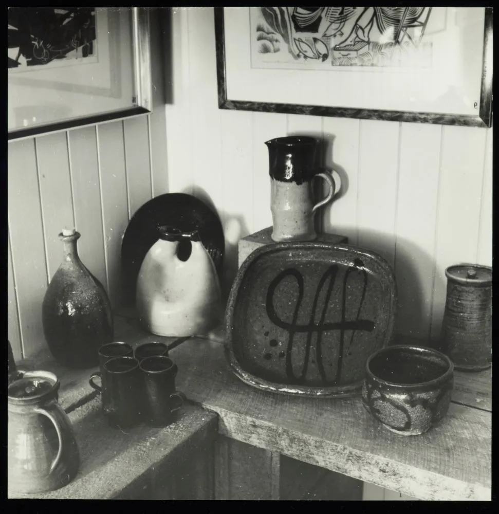 Barry Brickell pottery on display at Waihi Arts Centre and Museum