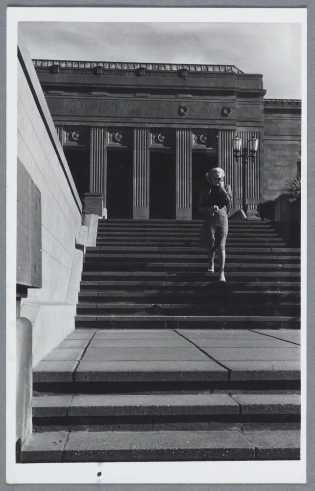 Vivienne Lee-Johnson at National Museum site, Buckle Street, Wellington