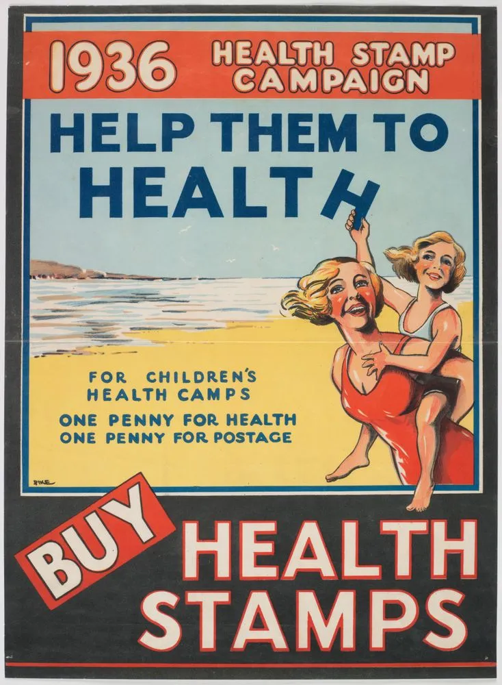 Poster, '1936 Health Stamp Campaign'