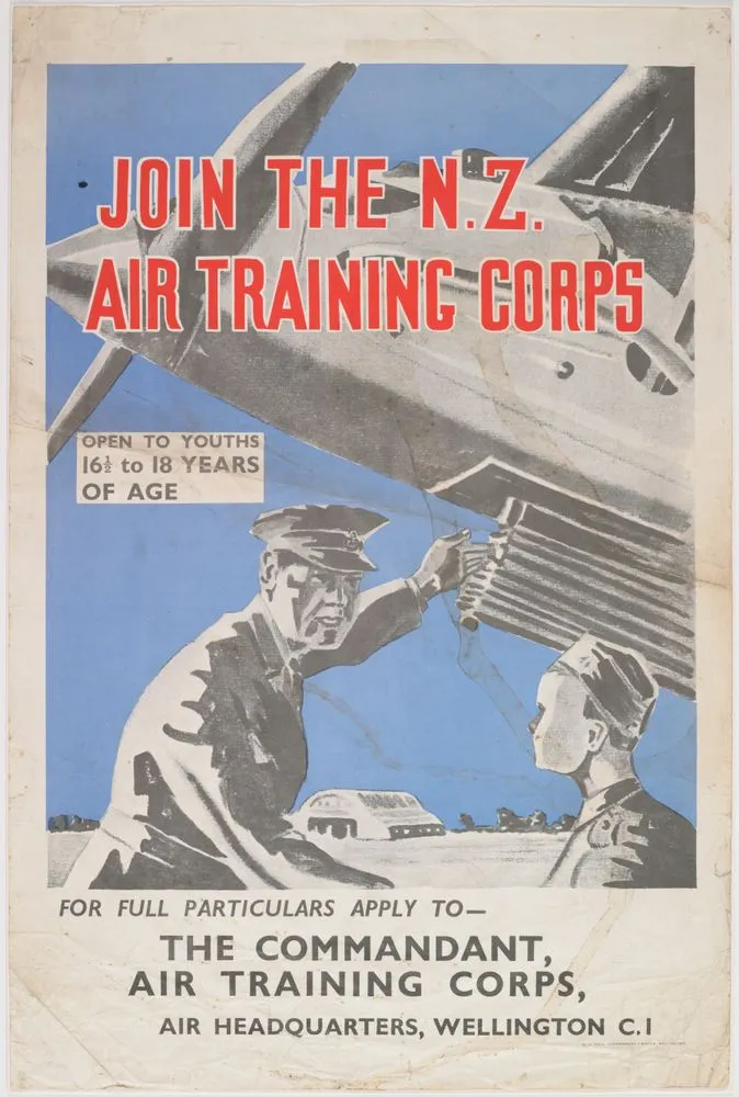 Poster, 'Join The N.Z. Air Training Corps'