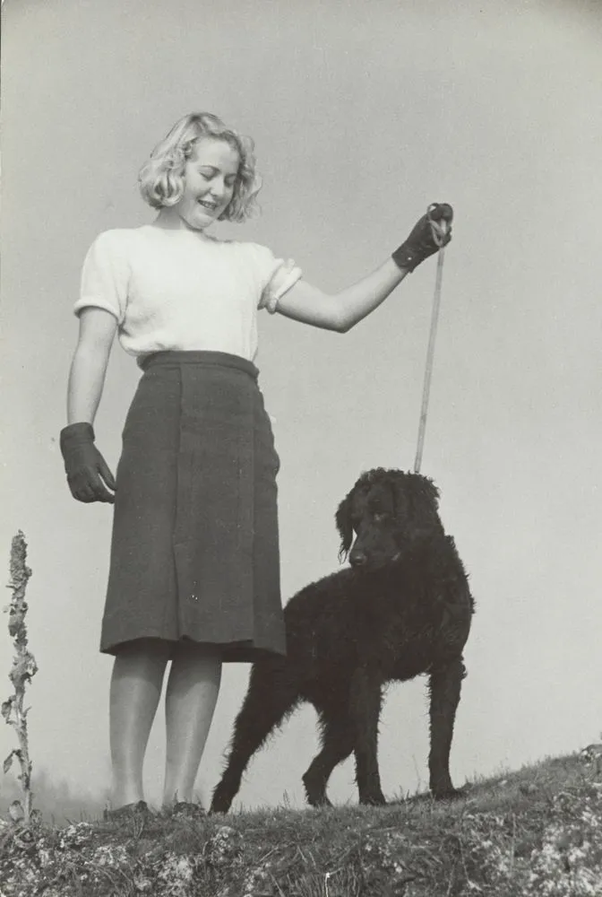 Vivienne Hopkins and dog