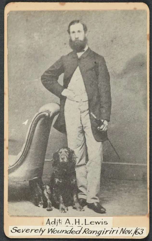 Adjt. A.H. Lewis, severely wounded Rangiriri Nov 1863