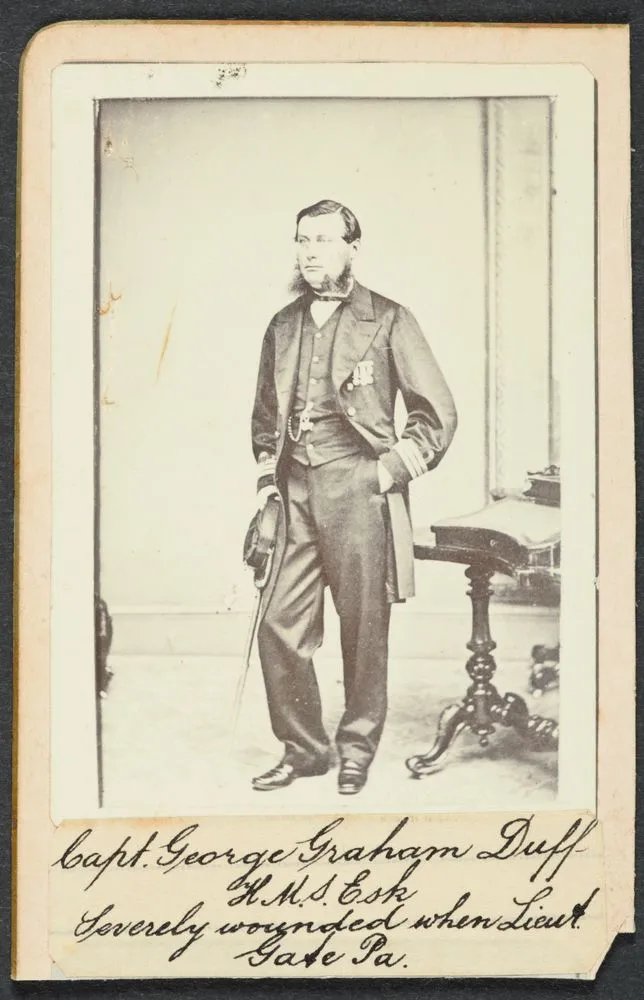 Capt. George Graham Duff "H.M.S. Esk" Severely wounded when Liet, Gate Pa