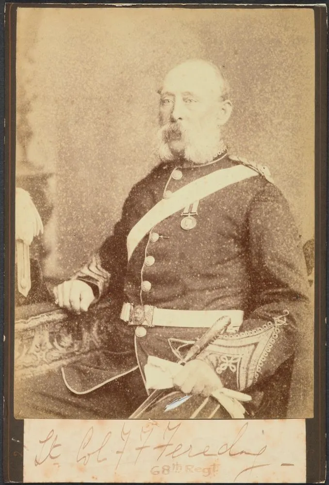 Lt. Col. F.F. Fereday, 68th Regt.