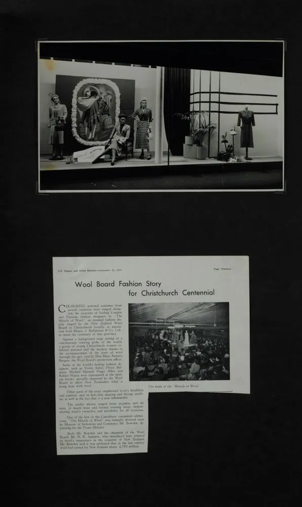 Page eleven of Scrapbook: "The Miracle of Wool" a New Zealand Wool Board Production in association with J Ballantyne & Company of Christchurch