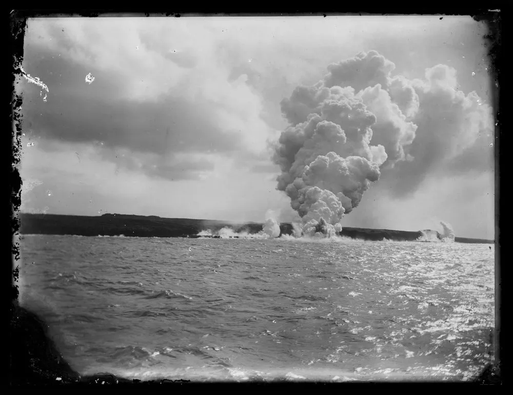 Eruption of Matavanu Volcano, Savai'i, Samoa