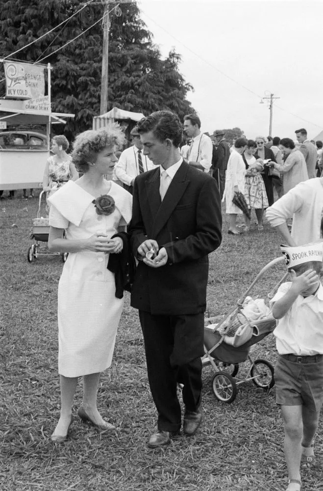 Young couple at A & P show