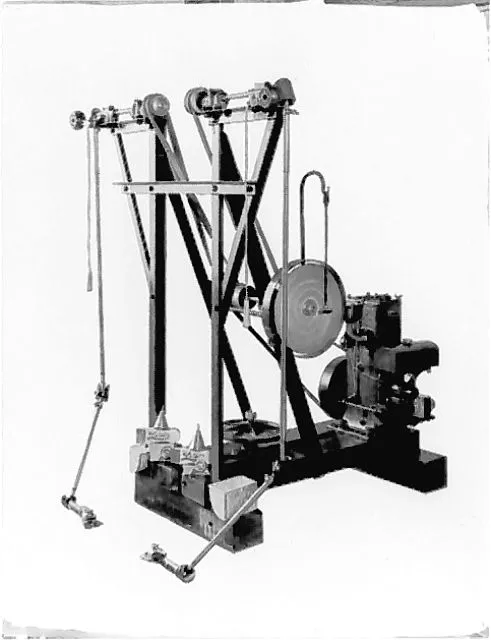 Display of sheepshearing equipment