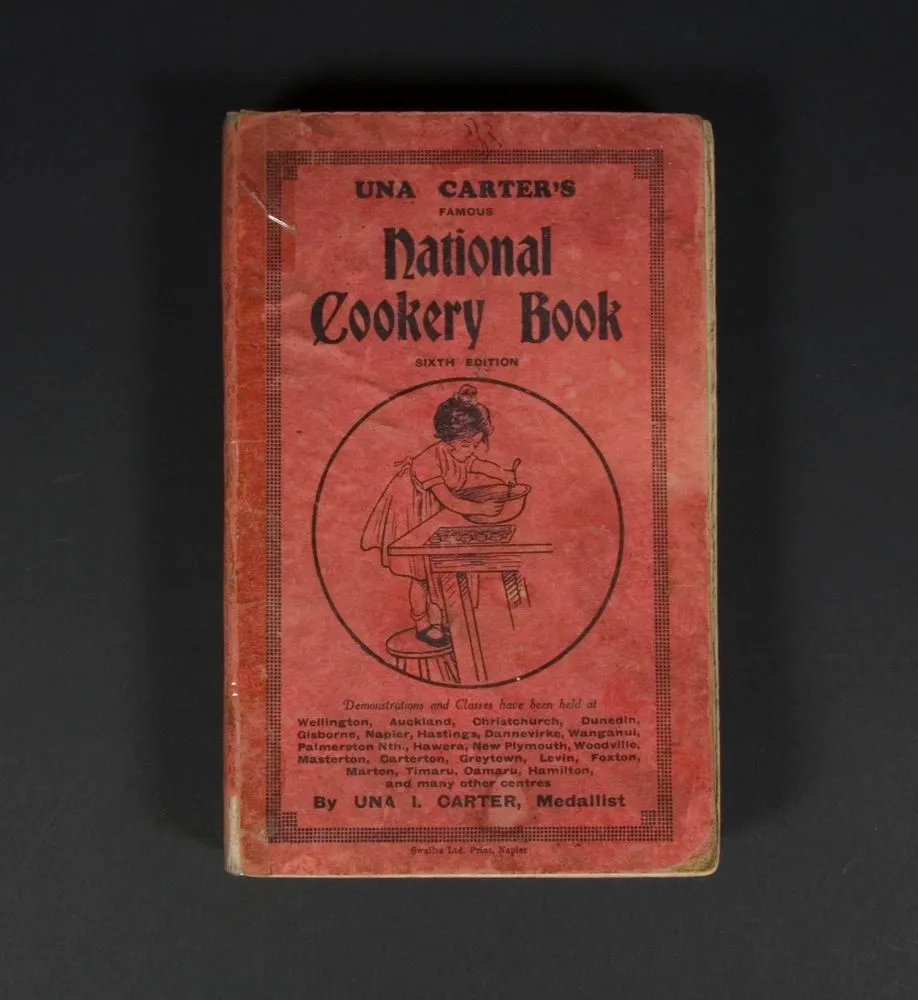 Book, 'Una Carter's Famous National Cookery Book'