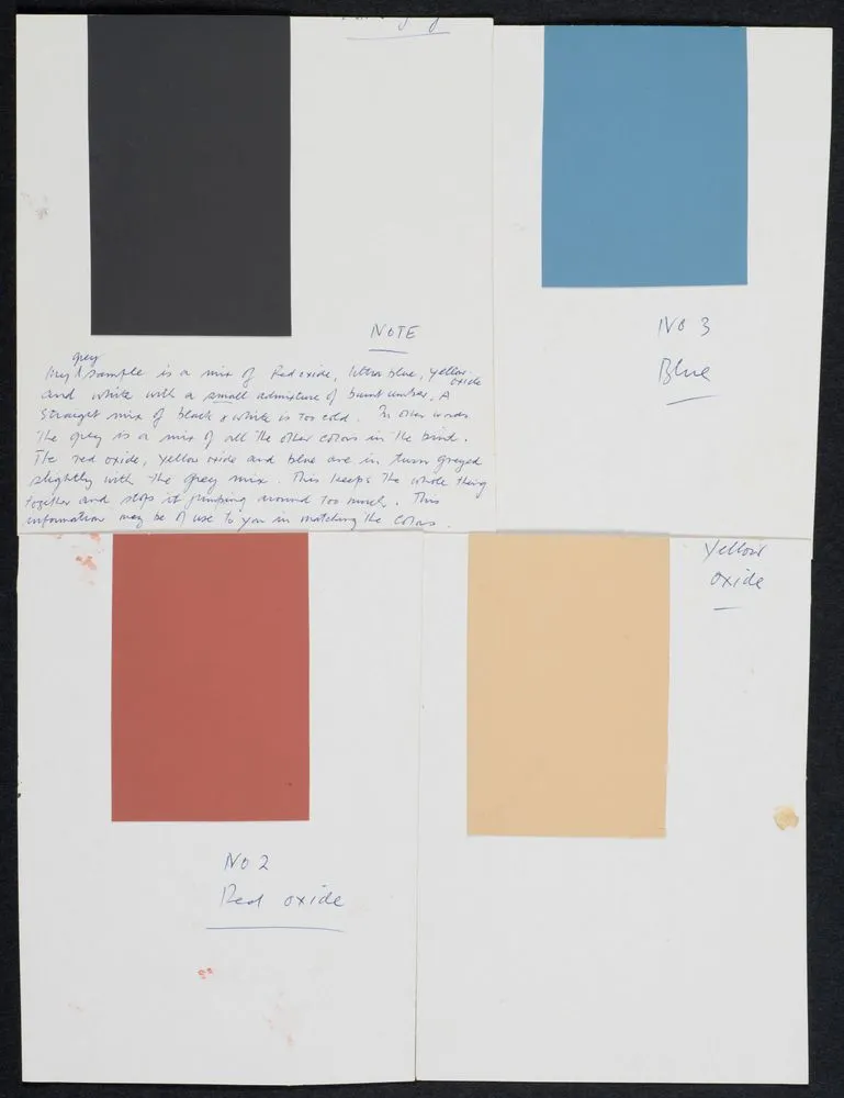 Colour swatches for Kura
