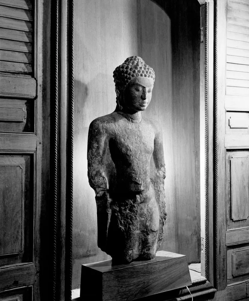 Standing Buddha, Dvaravati style, Jim Thompson's house, Bangkok. Taken for 'The house on the klong'