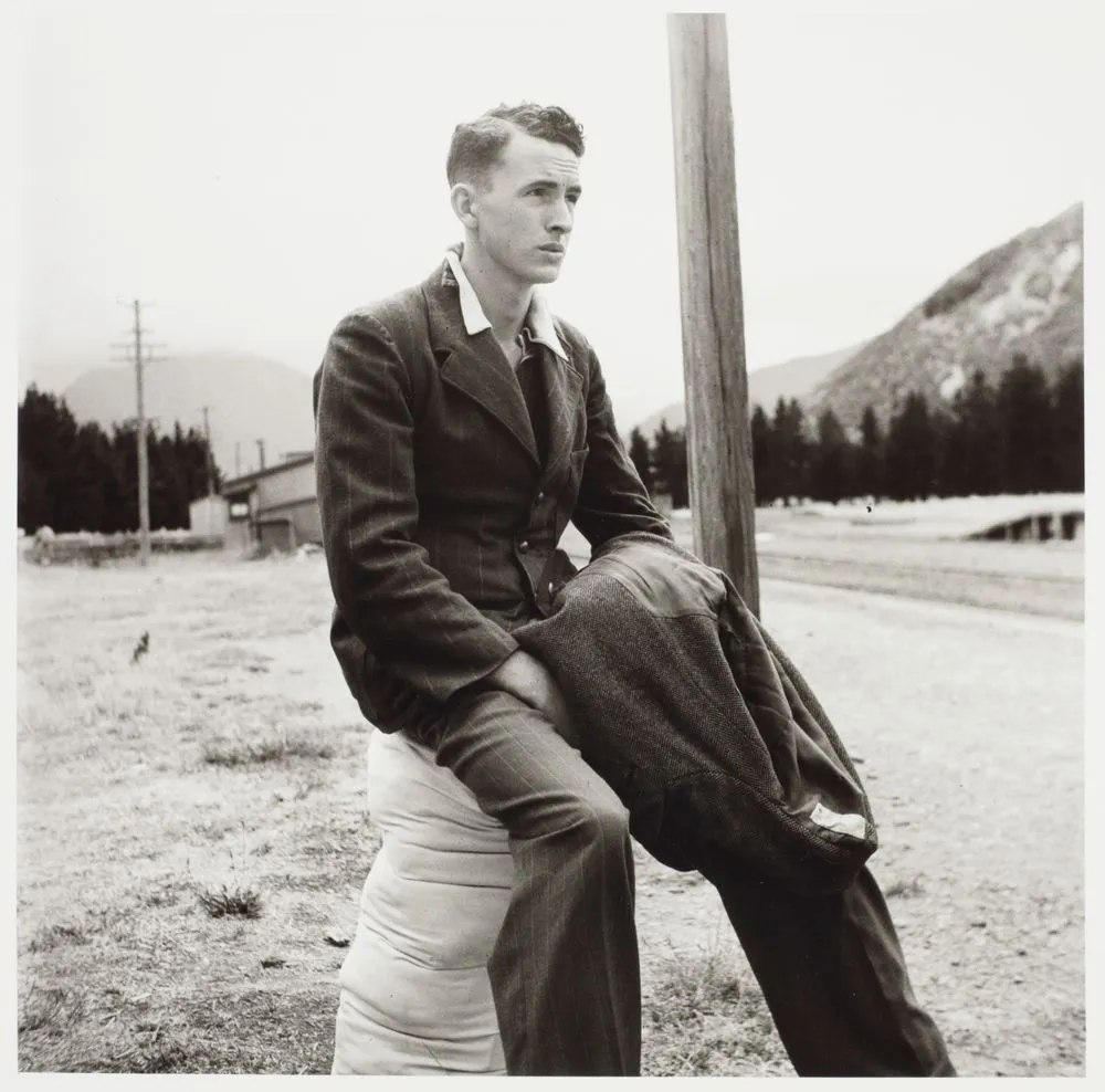 A student at Cass bound for farm work during his summer vacation, January 1944. From the portfolio: PhotoForum - John Pascoe