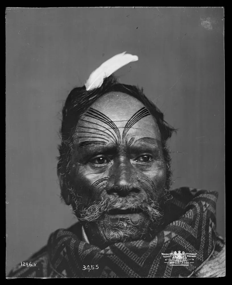 Maori chief's tattoo