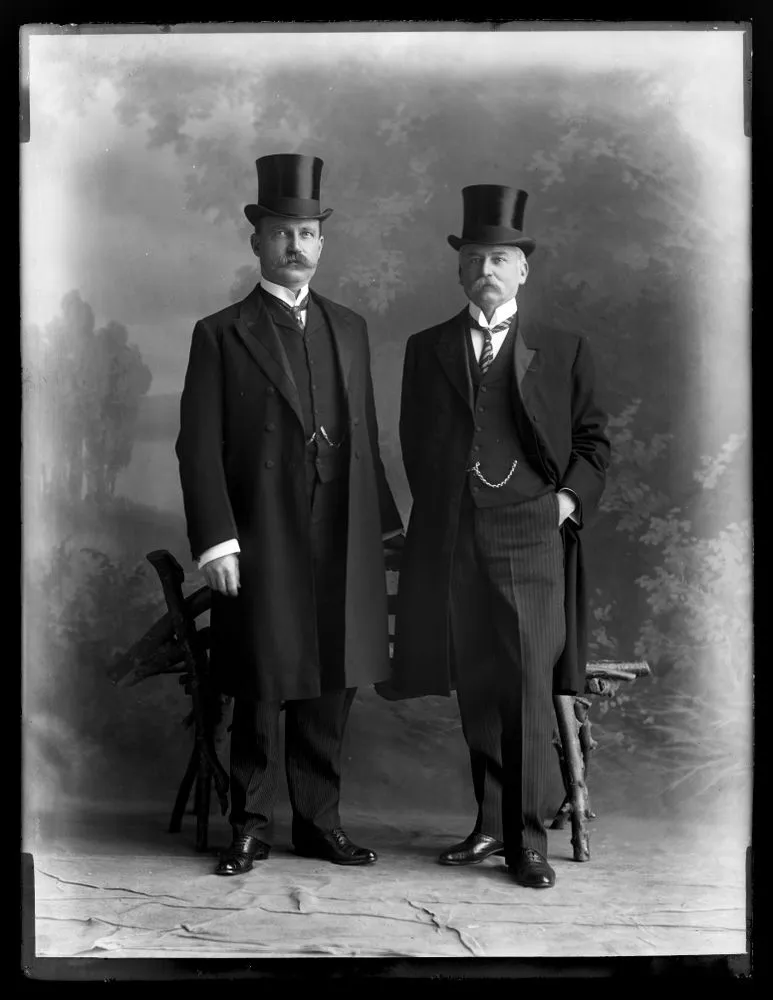 Thomas E. Donne and Thomas H. Hamer in morning dress