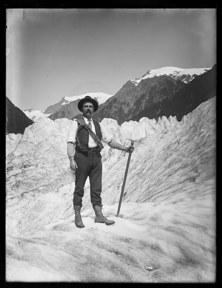 Thomas E Donne on the Franz Josef Glacier