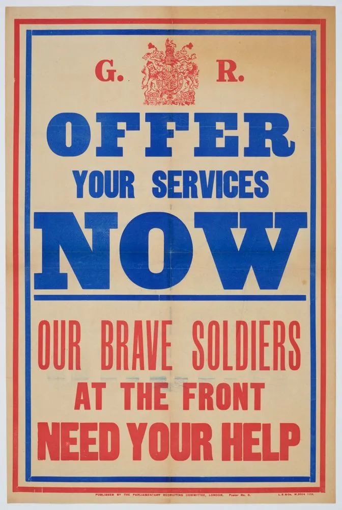 Poster, 'Offer Your Services Now'