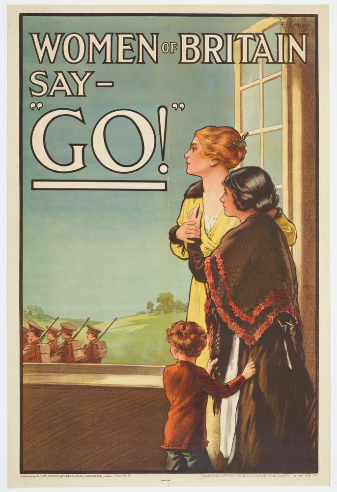 Poster, 'Women of Britain say - "Go!" '