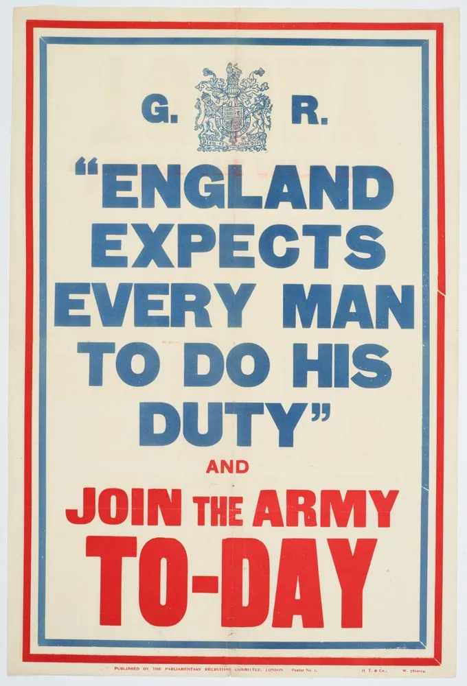 Poster, 'England Expects Every Man To Do His Duty'