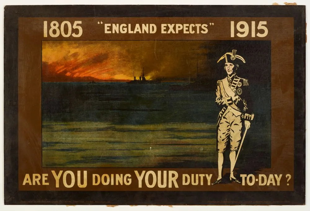 Poster, '1805 "England Expects" 1915'