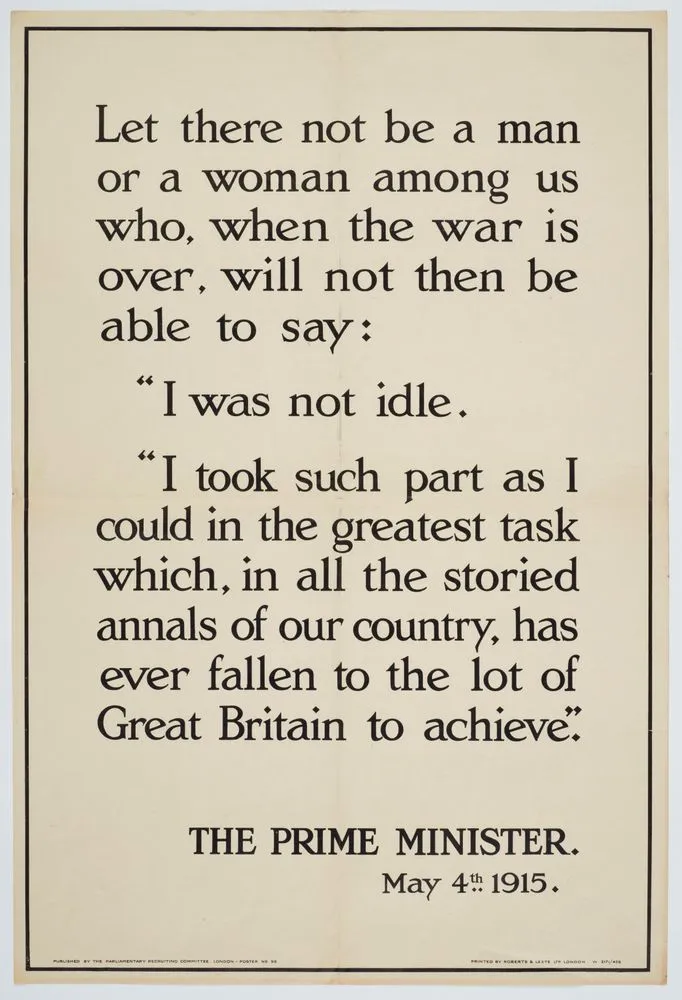 Poster, 'Let there not be a man'