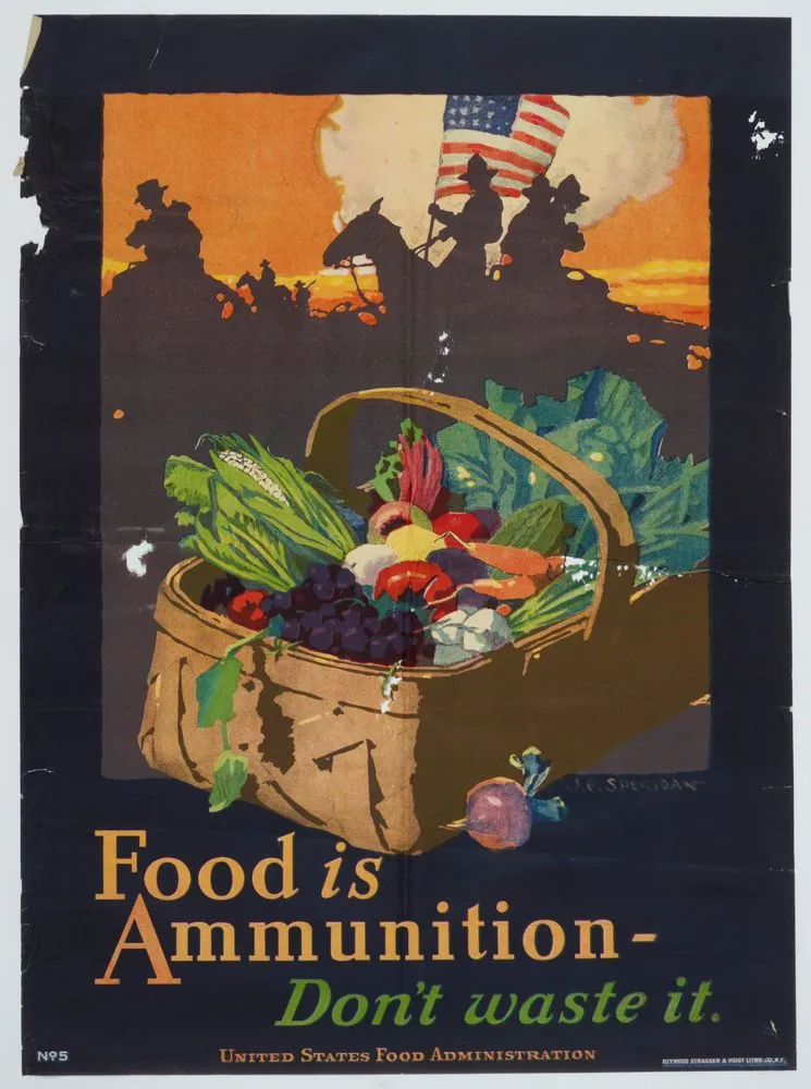 Poster, 'Food is Ammunition'