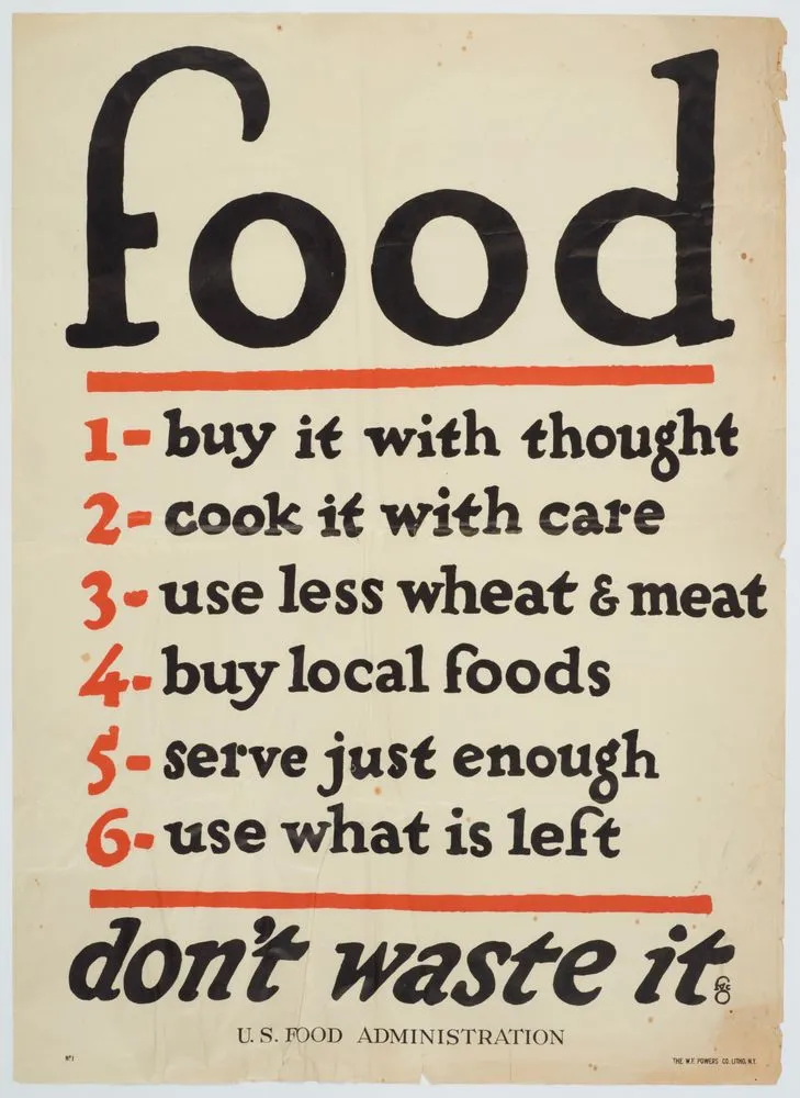 Poster, 'food'