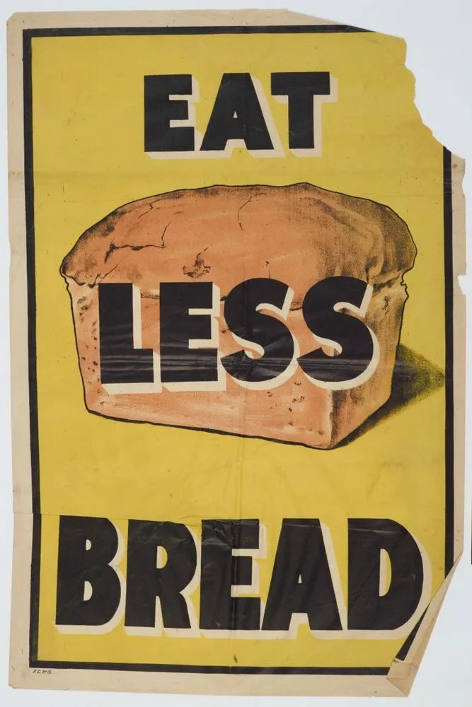 Poster, 'Eat Less Bread'