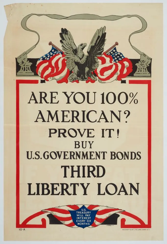 Poster, 'Are You 100% American?'