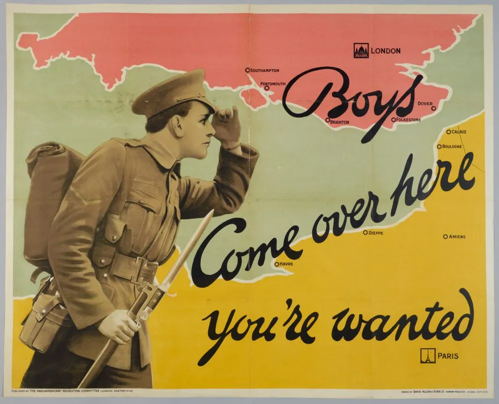 Poster, 'Boys Come Over Here'