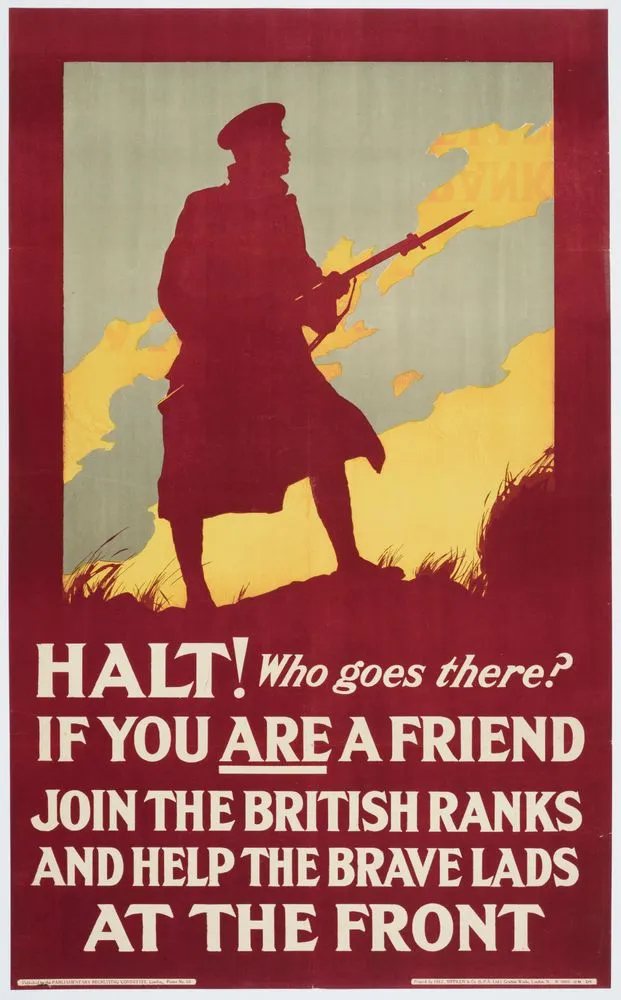 Poster, 'Halt! Who goes there?'