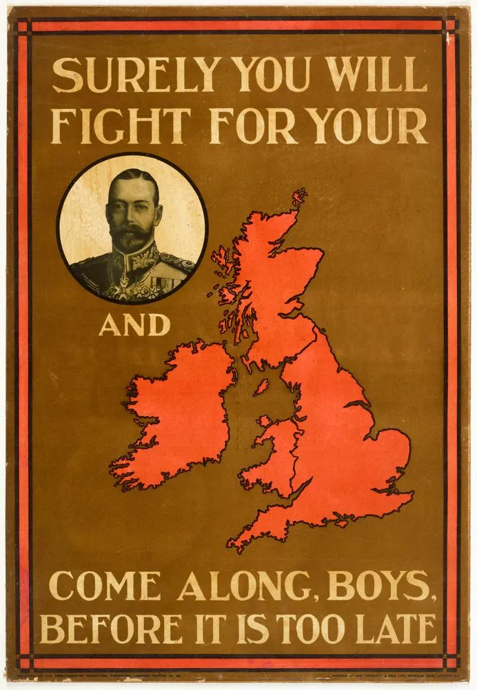 Poster, 'Surely you will fight'