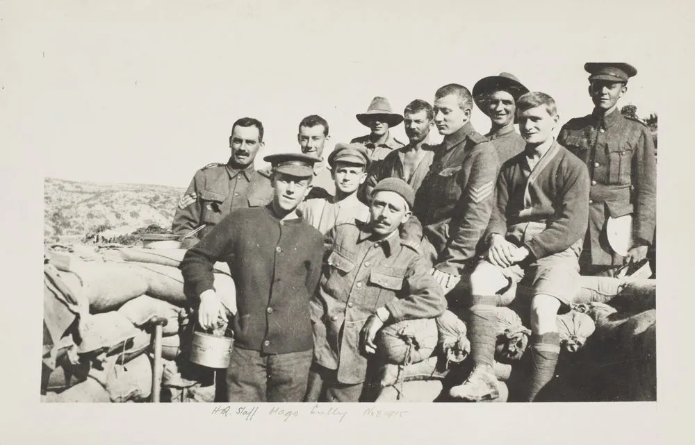 Gallipoli Military Campaign: Otago Gully Headquarters Staff, Gallipoli