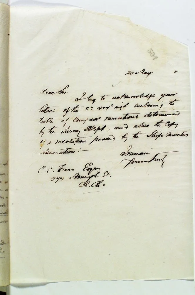 Outward letter: Farr, C.C. , Page 294