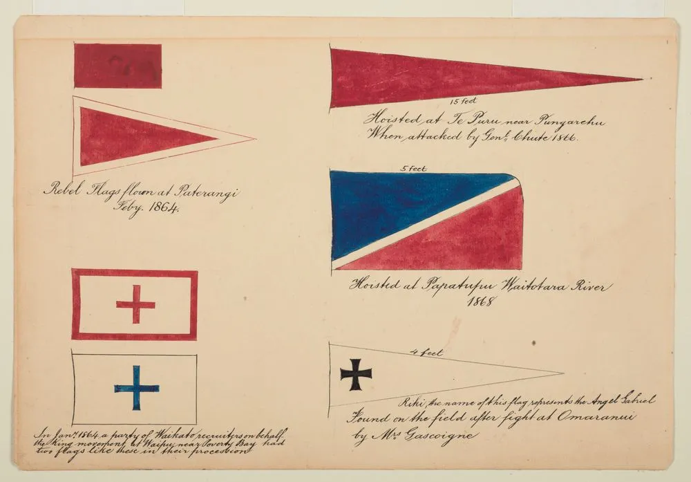 Maori rebel flags