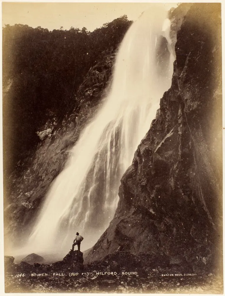 Bowan Fall (540 feet) - Milford Sound. From the album: N.Z. Scenery