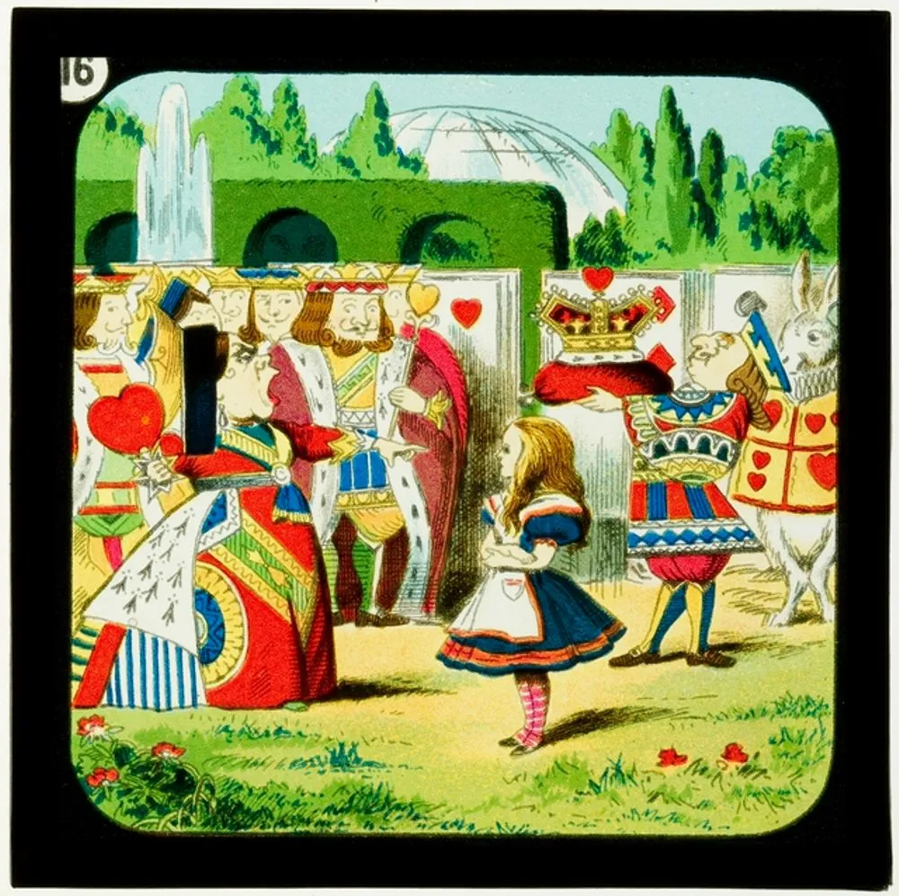 Alice in Wonderland (Part 2), Mad tea party: Alice face to face with the Queen of Hearts