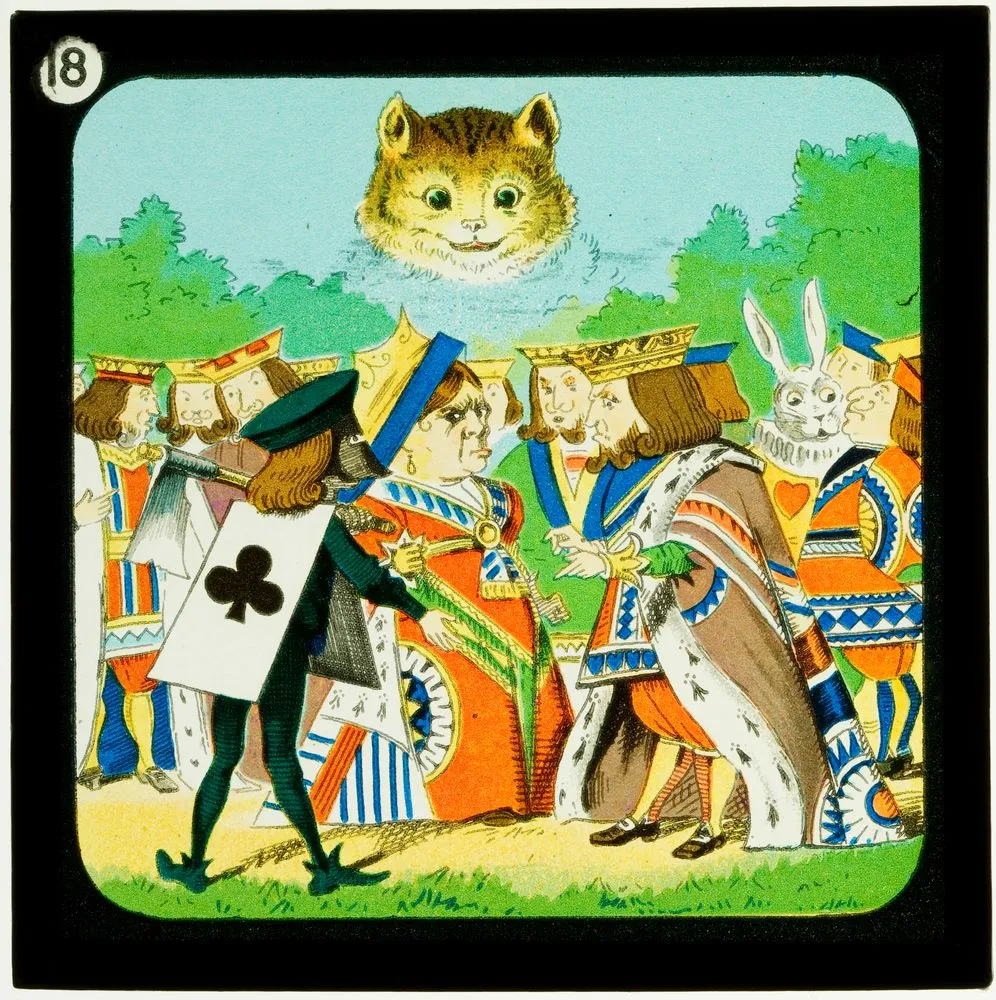Alice in Wonderland (Part 3), who stole the tarts: only the Cat's head appeared