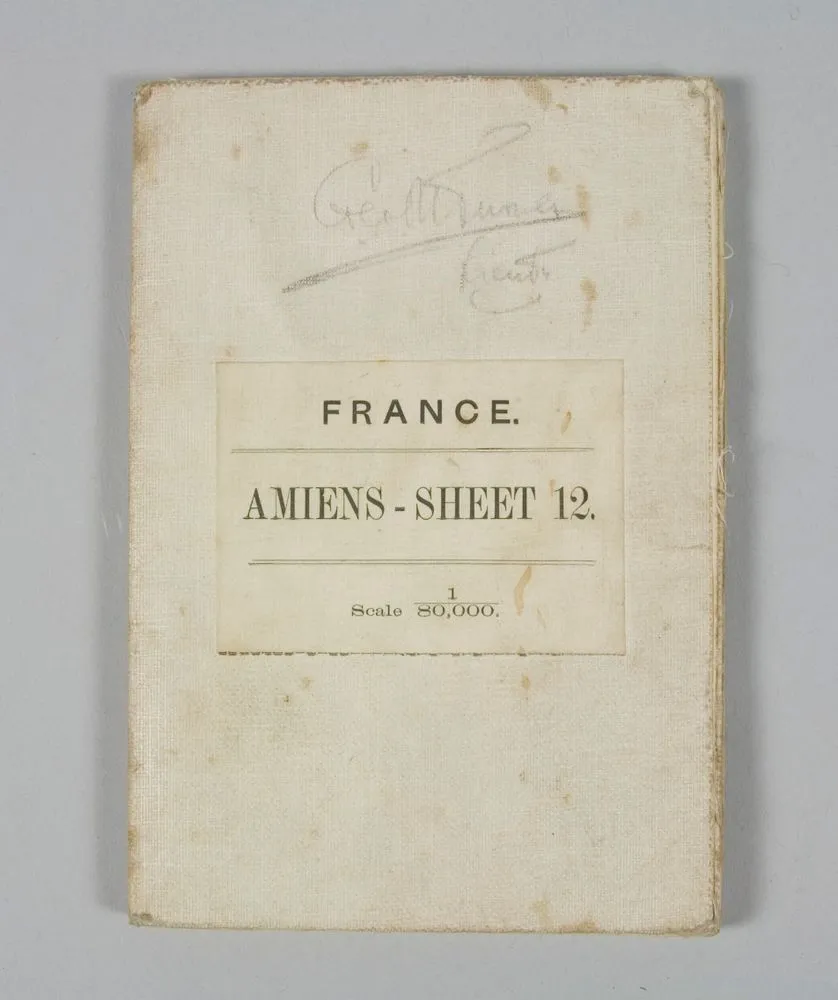 Map, Amiens, France. Sheet 12