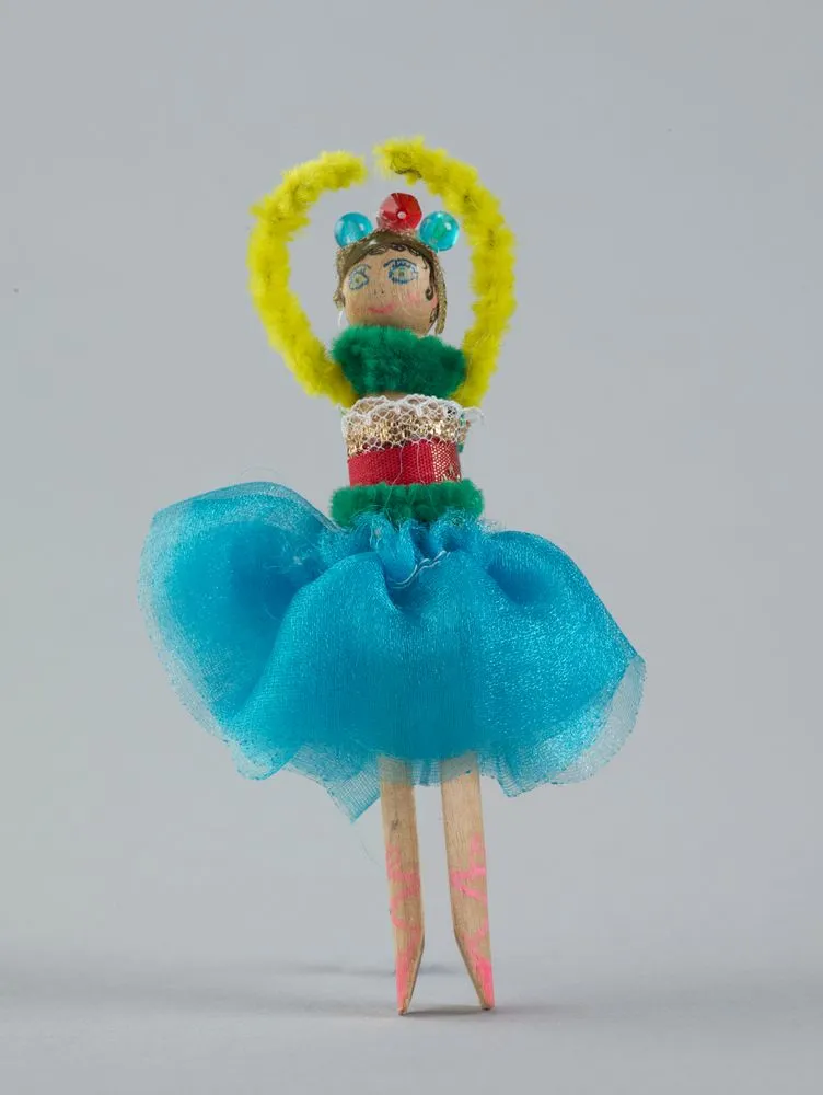 Peg Doll, 'Turquoise Dancer'
