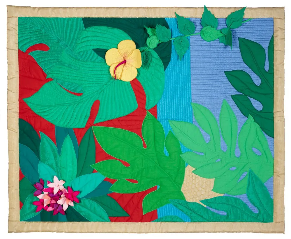 'Tropical Garden' (art quilt)