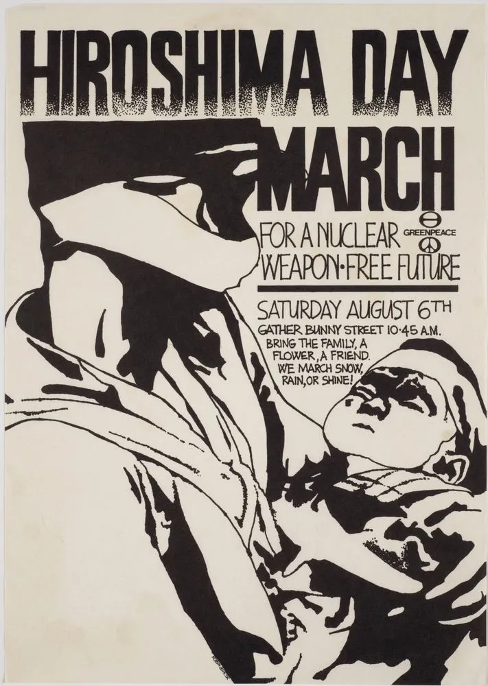 Poster, 'Hiroshima Day March'