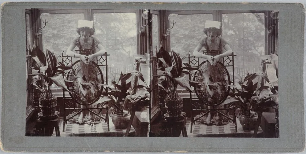 Untitled [woman in conservatory]