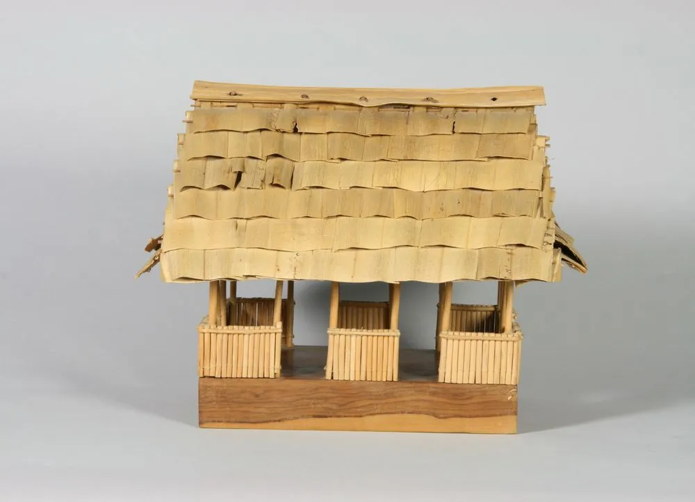 Model of a Tuvalu fale